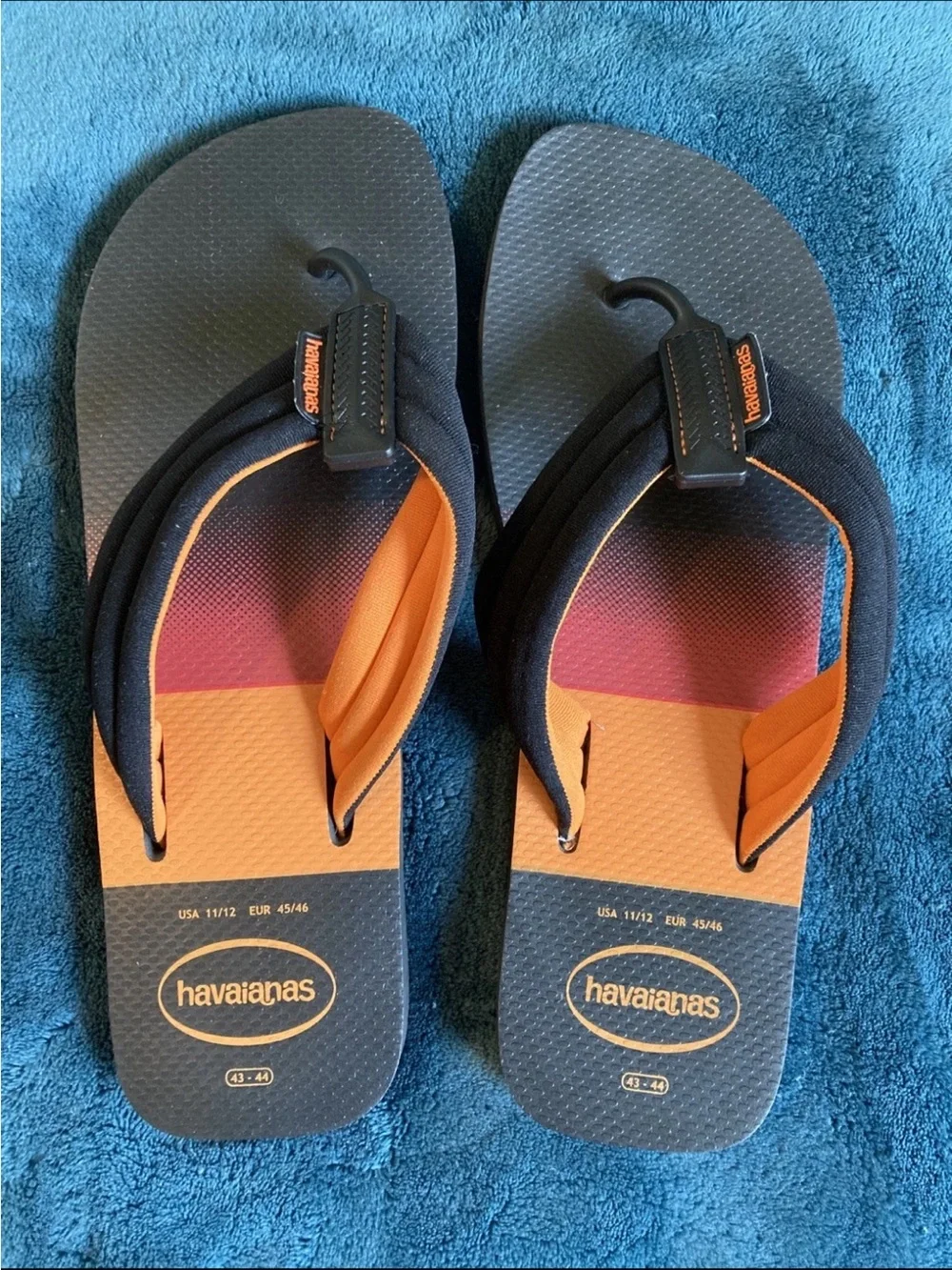 Havaianas Navy & Orange Men's Flip Flops